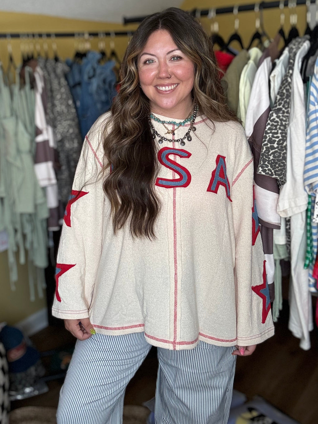USA Patchwork Top