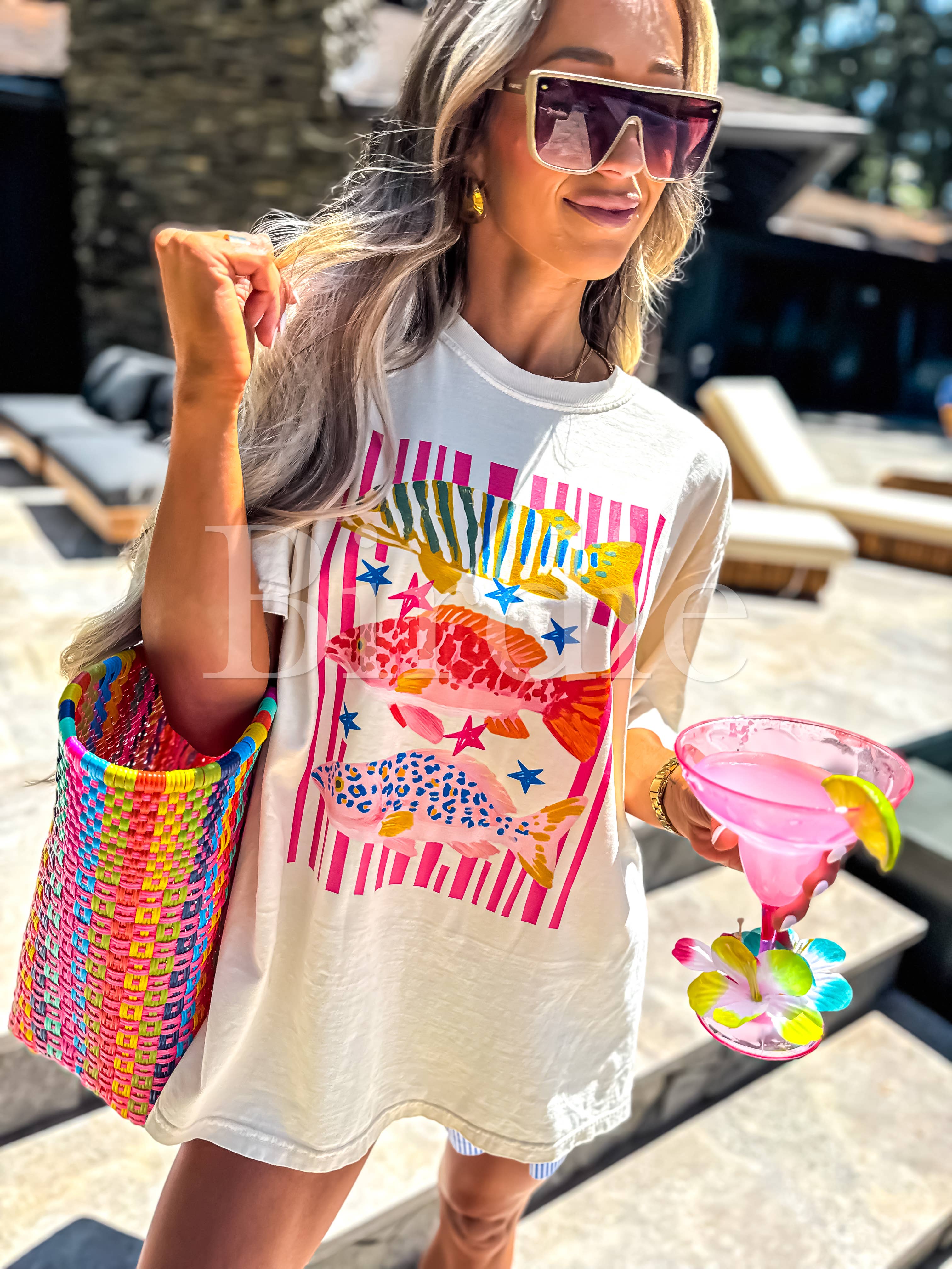 Preppy Fish Graphic Tee