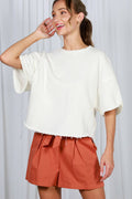 Vintage Cut Edge Knit Top