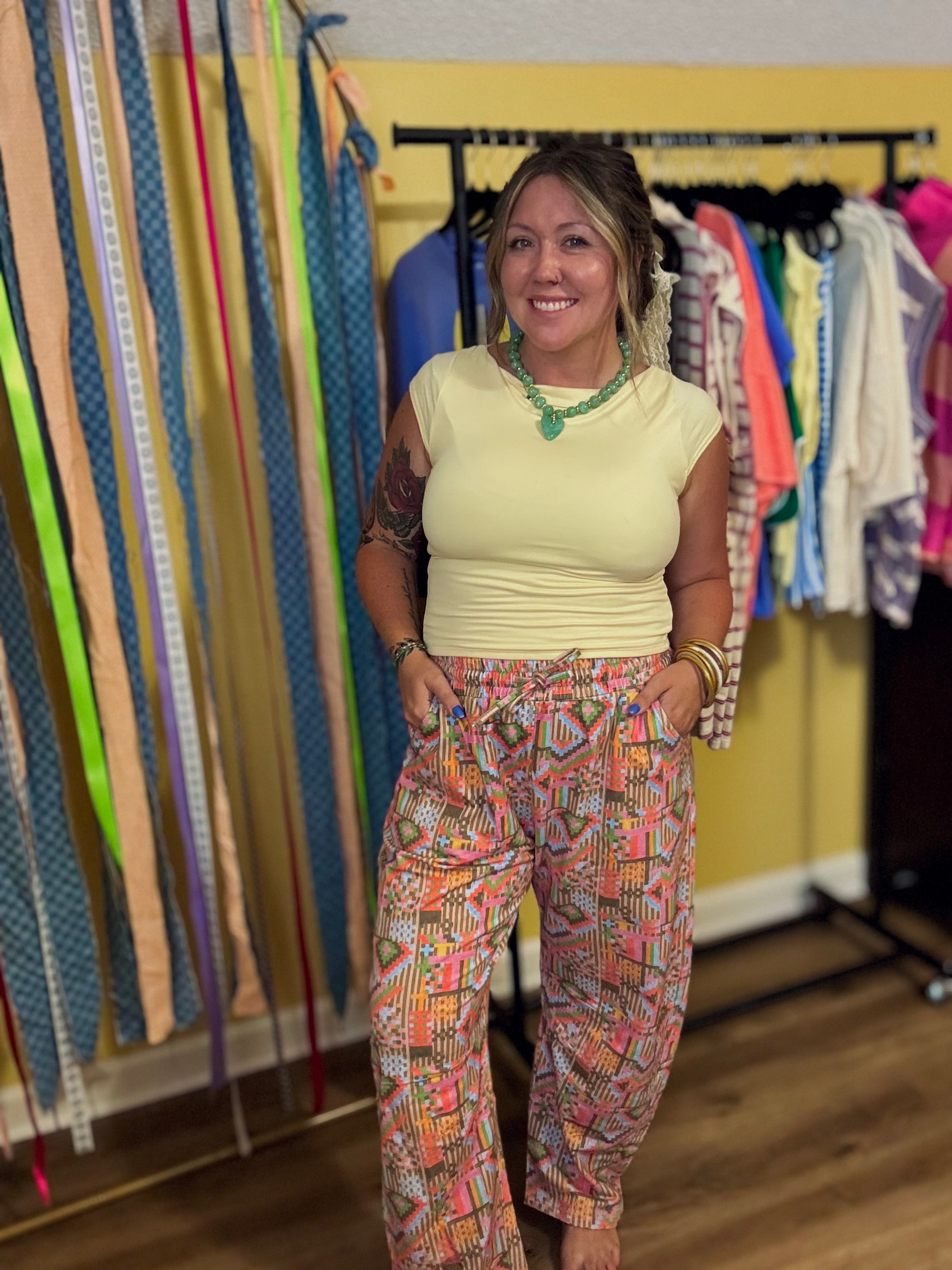 Aztec Barrel Pants
