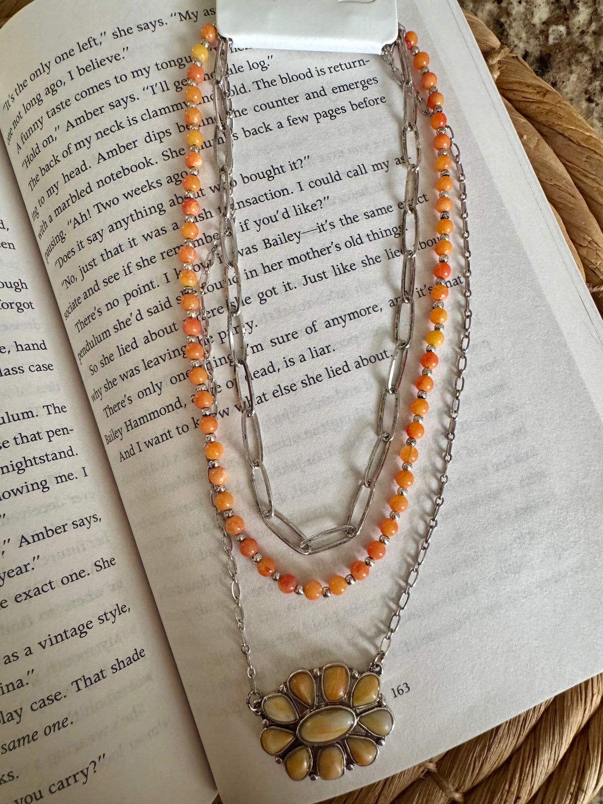 Turquoise Concho Layered Necklace