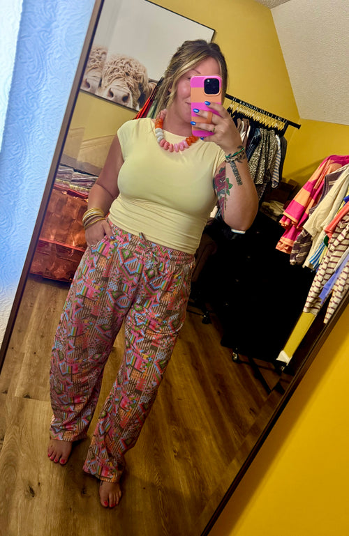 Aztec Barrel Pants