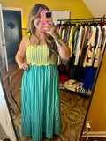 Colorblock Striped Dress