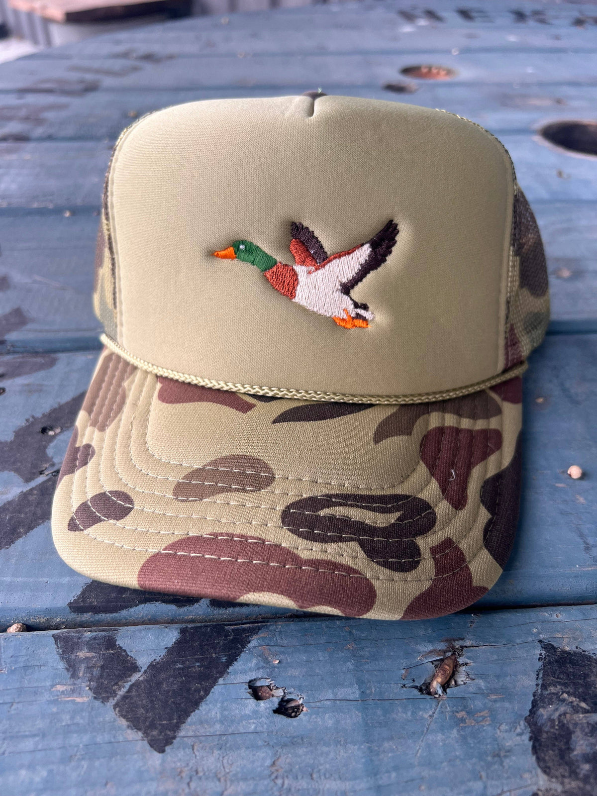 Mallard Duck Embroidery Trucker
