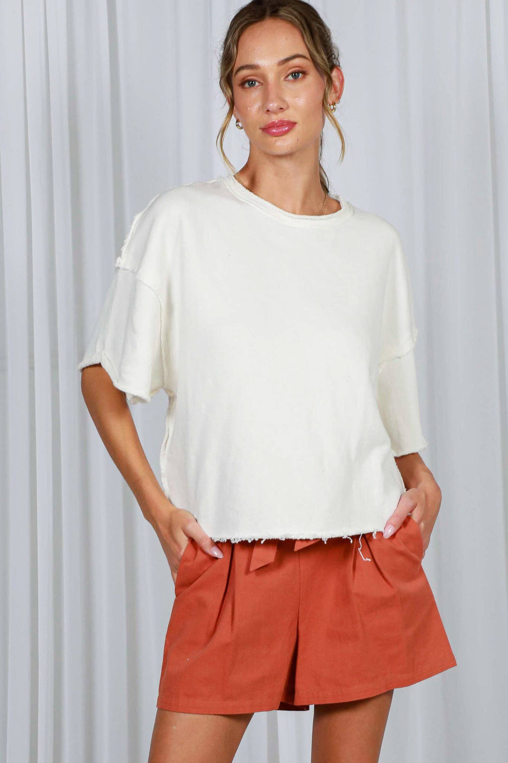 Vintage Cut Edge Knit Top