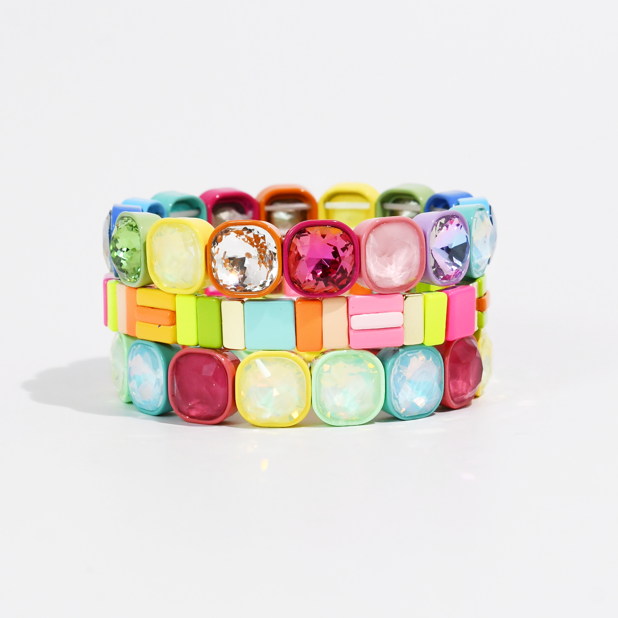 Tile Sparkle Neon Stack