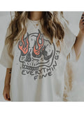 Everything is Fine Skeleton Shirt
